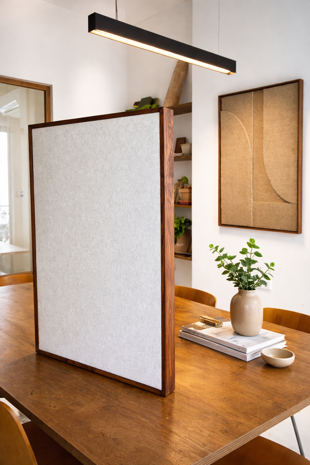 Panneau acoustique dans une agence d'architecture